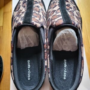 Easy Spirit Leopard Print Slip-On Shoes
